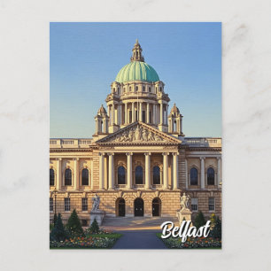 Cartão Postal Belfast City Hall Norte Irlanda Viagem
