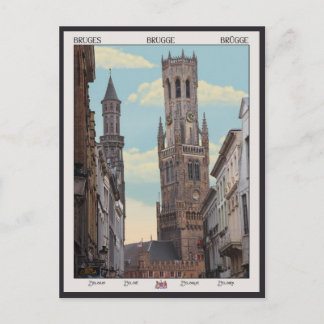 Cartão Postal Belfry em Brugge