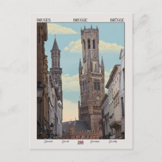 Cartão Postal Belfry em Brugge