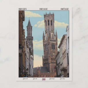 Cartão Postal Belfry em Brugge