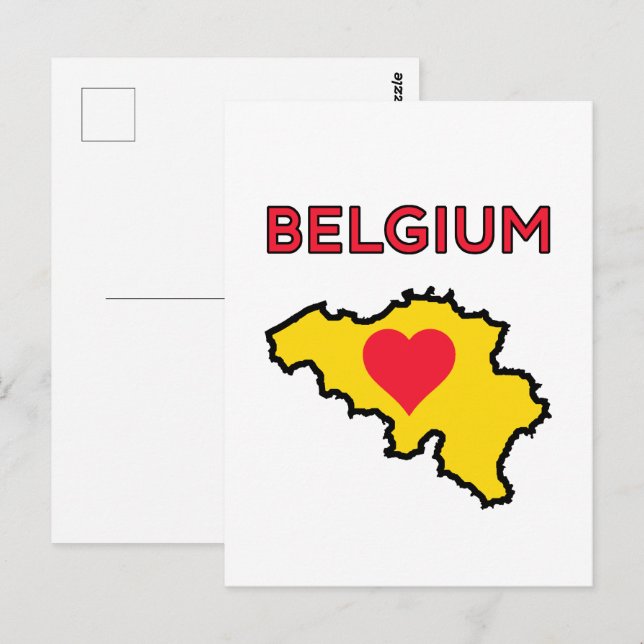 Cartão Postal Bélgica (Frente/Verso)