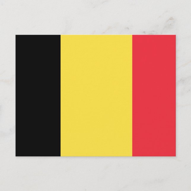 Cartão Postal Belgien Flagge (Frente)
