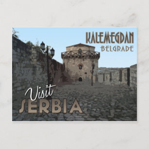 Cartão Postal Belgrado, Kalemegdan, Sérvia - Visite Sérvia...