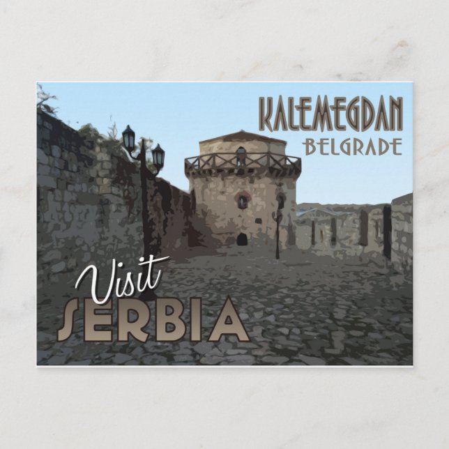 Cartão Postal Belgrado, Kalemegdan, Sérvia - Visite Sérvia... (Frente)