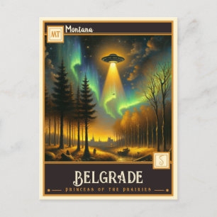 Cartão Postal Belgrado, Montana   Vintage
