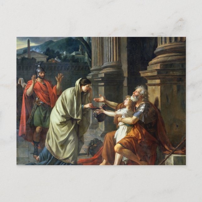 Cartão Postal Belisarius Begging for Alms, 1781 (Frente)