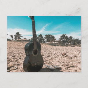 Cartão Postal Belíssima Guitarra Acústica