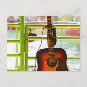 Cartão Postal Belíssima Guitarra Acústica