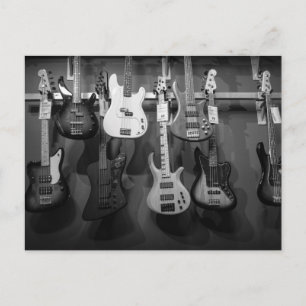 Cartão Postal Belíssima Guitarra Baixo