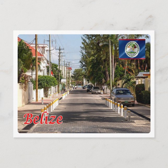 Cartão Postal Belize - Cidade - (Frente)