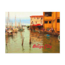 Belize City Harbor Postcard