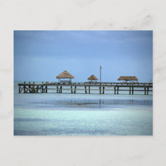 Cartão Postal Belize Dock Huts