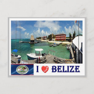 Cartão Postal Belize - Eu Amo -