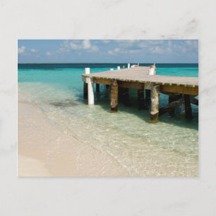 Cartão Postal Belize, Mar de Caribe, Goff Caye. Uma pequena ilha