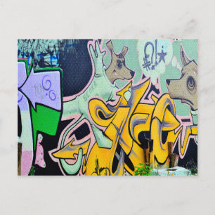 Cartão Postal Belka e Strelka grafite