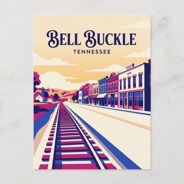 Cartão Postal Bell Buckle EUA (Frente)