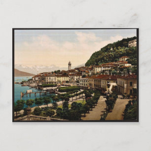 Cartão Postal Bellagio, visão geral, Como, Lago de, Itália vin