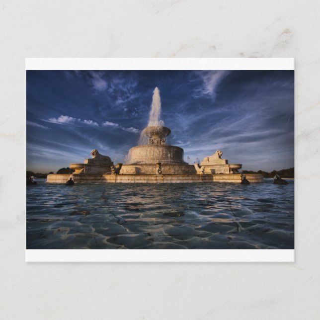 Cartão Postal Belle Isle Fountain 0416 (Frente)
