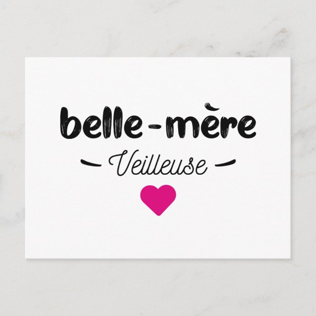 Cartão Postal Belle mère veilleuse (Frente)