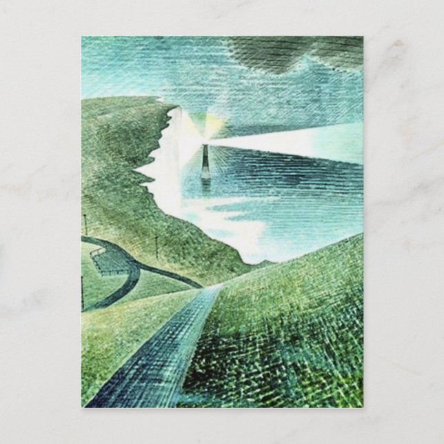 Cartão Postal Belle Tout Lighthouse Cabeça De Beachy, (Frente)