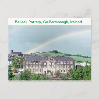 Cartão Postal Belleek Pottery, Belleek, Co. Fermanager, Irlanda