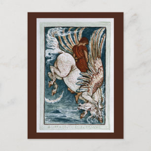 Cartão Postal Bellerofão no Pegasus