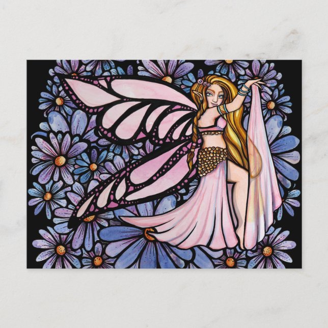 Cartão Postal Belly Dance Fairy Art Belly Dancing Fairies (Frente)
