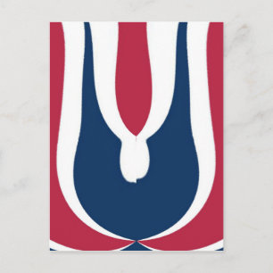 Cartão Postal Belo Abstrato de cor de textura vermelha, branca e