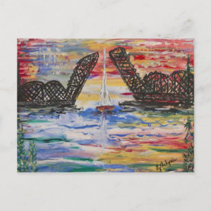 Cartão Postal Belo Cartão-Postal Do Condado De Porta