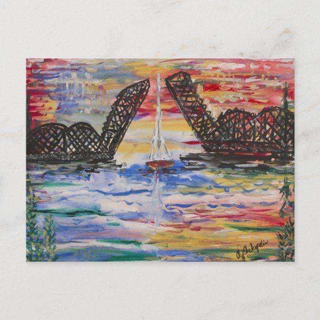 Cartão Postal Belo Cartão-Postal Do Condado De Porta (Frente)