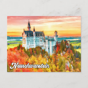 Cartão Postal Belo Castelo Neuschwanstein, Alemanha
