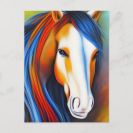 Cartão Postal Belo Cavalo Colorido