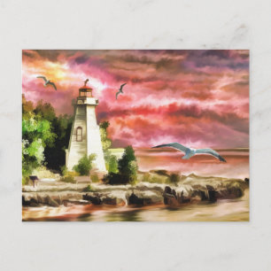 Cartão Postal Belo Céu Solar E Farol
