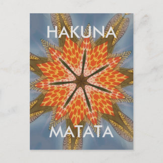 Cartão Postal Belo Design de Impressão de Estrela Africana.