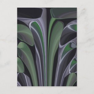 Cartão Postal Belo Design de Textura de Aurora Verde