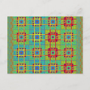 Cartão Postal Belo e adorável vetor Impressão étnico maia design