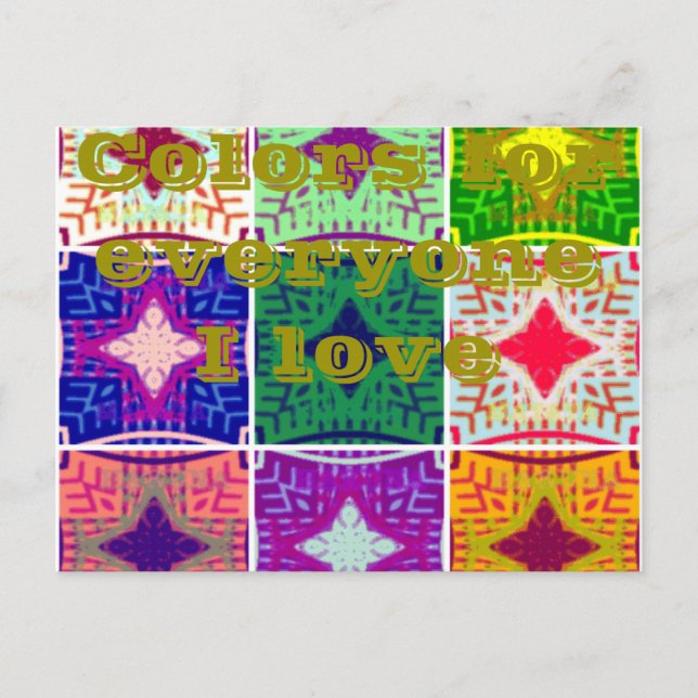 Cartão Postal Belo e espantoso padrão de Impressão com controlo  (Frente)