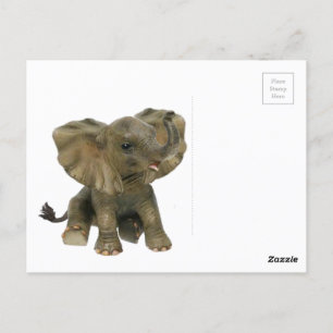 Cartão Postal Belo Elefante Africano Bebê