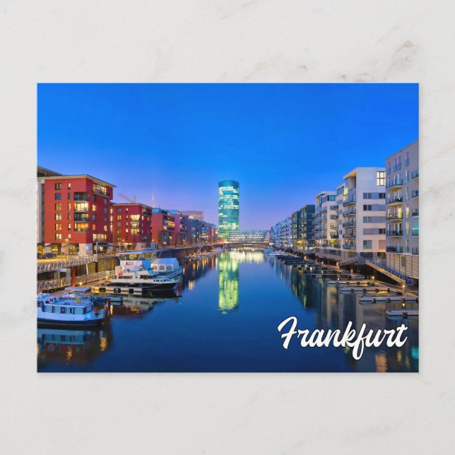 Cartão Postal Belo Frankfurt, Alemanha (Frente)