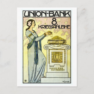 Cartão Postal Belo Jugendstil Art Nouveau