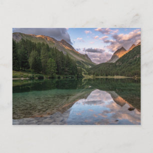Cartão Postal Belo Lago Palpuogna   Alpes suíços