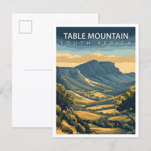 Cartão Postal Belo lugar Mesa Montanha África do Sul Viagem