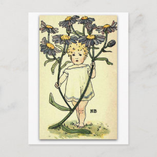 Cartão Postal Belo Michaelmas Daisy de NELLIE BENSON