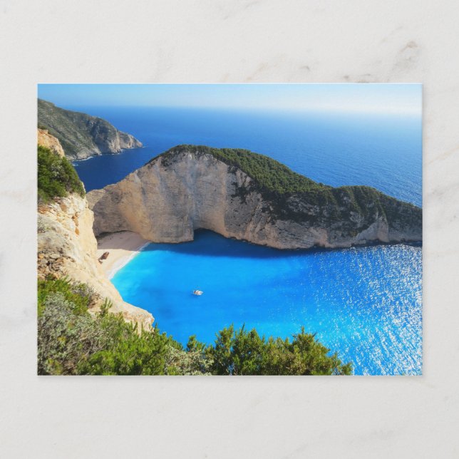 Cartão Postal Belo Navagio Beach, Grécia (Frente)