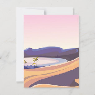 Cartão Postal Belo oásis do deserto