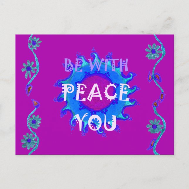 Cartão Postal Belo ouro amarelo incrível design gráfico (Frente)