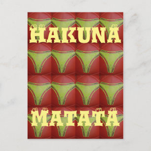 Cartão Postal Belo Ouro de padrão geométrico amarelo