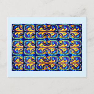 Cartão Postal Belo padrão artístico