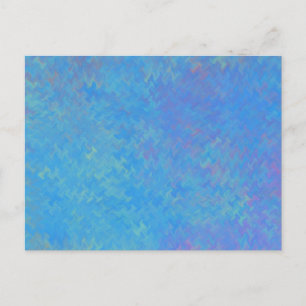 Cartão Postal Belo Papel Azul Marcado