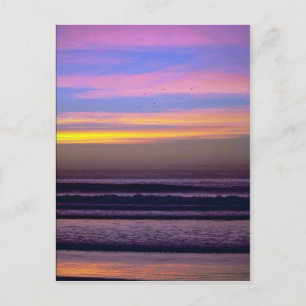 Cartão Postal Belo pôr do sol: Pacific Beach, Califórnia